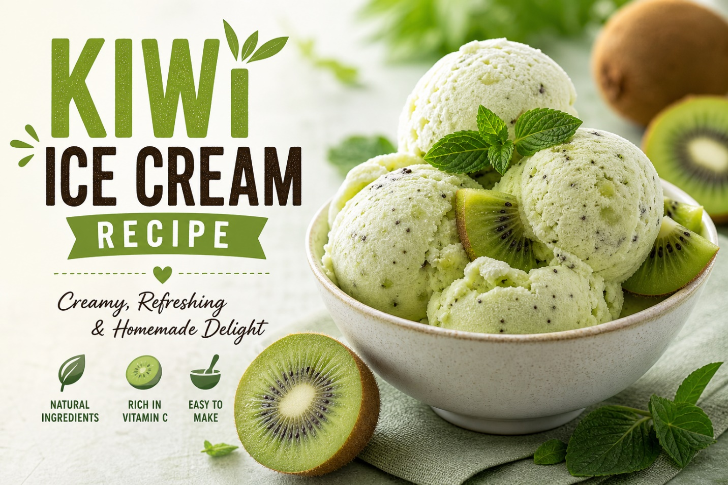 kiwi ice cream recipe