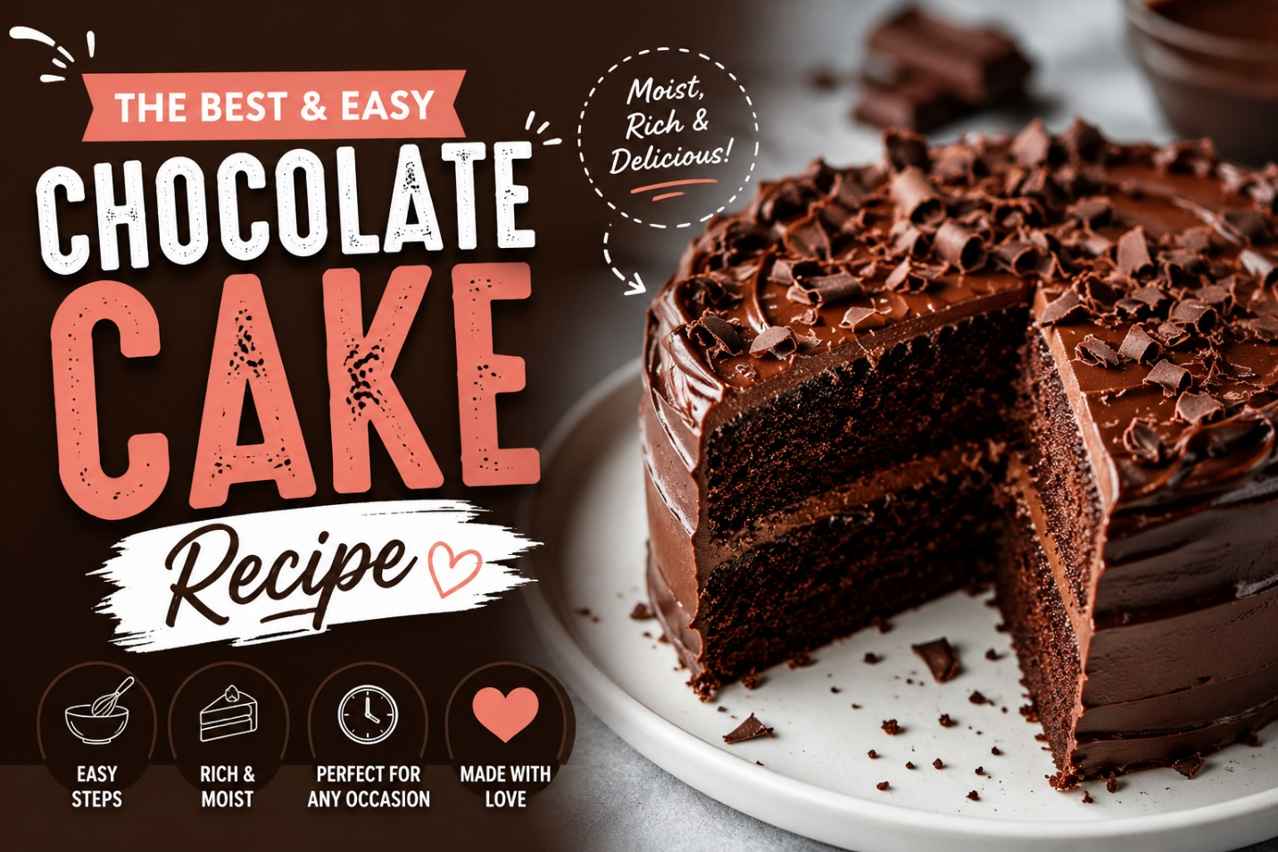 Best Chocolate Cake Recipe Homemade Moist Cake